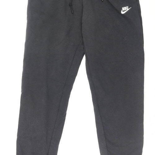 Nike Men’s Black Small Fleece Sweatpants Joggers Regular Fit