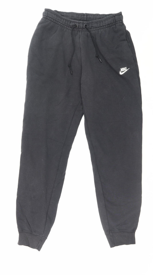 Nike Men’s Black Small Fleece Sweatpants Joggers Regular Fit