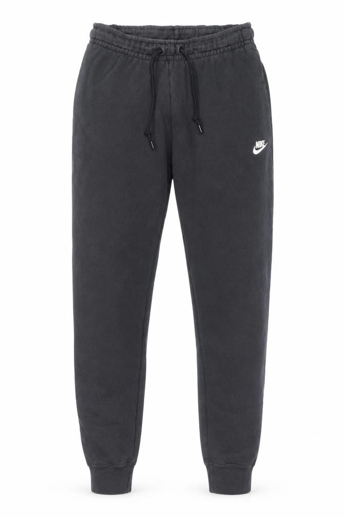 Front view of Nike Men’s Black Small Fleece Sweatpants Joggers Regular Fit