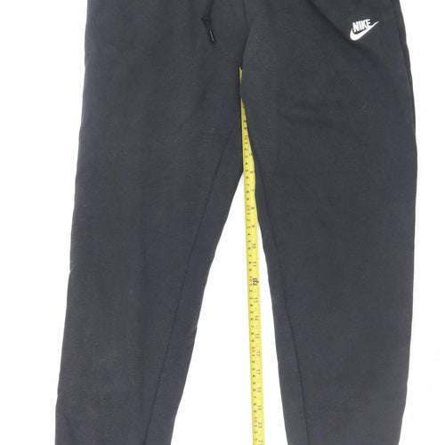 Nike Men’s Black Small Fleece Sweatpants Joggers Regular Fit