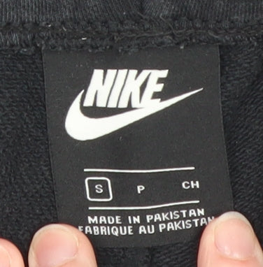 Nike Men’s Black Small Fleece Sweatpants Joggers Regular Fit