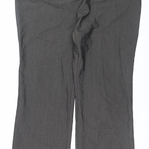 Worthington Women’s Grey Dress Pants Size 12 Regular Straight Leg Work Trousers