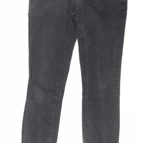 ZARA Women’s Black Skinny Jeans Size 12 Mid Rise Denim