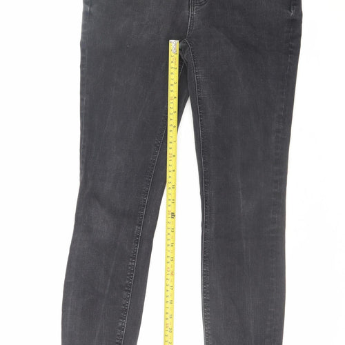 ZARA Women’s Black Skinny Jeans Size 12 Mid Rise Denim