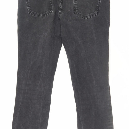 ZARA Women’s Black Skinny Jeans Size 12 Mid Rise Denim