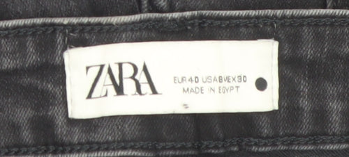ZARA Women’s Black Skinny Jeans Size 12 Mid Rise Denim