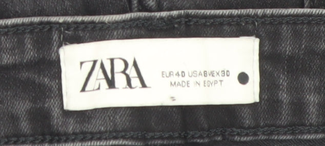 ZARA Women’s Black Skinny Jeans Size 12 Mid Rise Denim