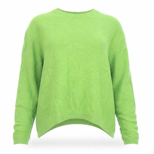 Zara Women's Green Crew Neck Knit Jumper Size 12 Viscose Blend