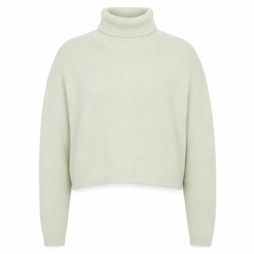 Bershka Women Green Roll Neck Knit Jumper Size 8