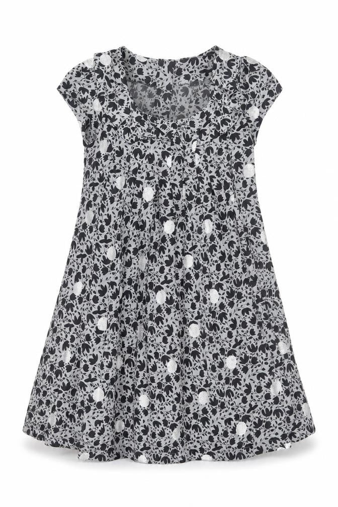 Serena Kay Women’s Grey Floral A-Line Knee Length Dress Size 8