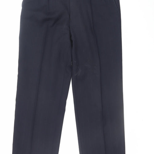 Varteks International Men's Navy Dress Pants Size 42 Regular Wool Blend