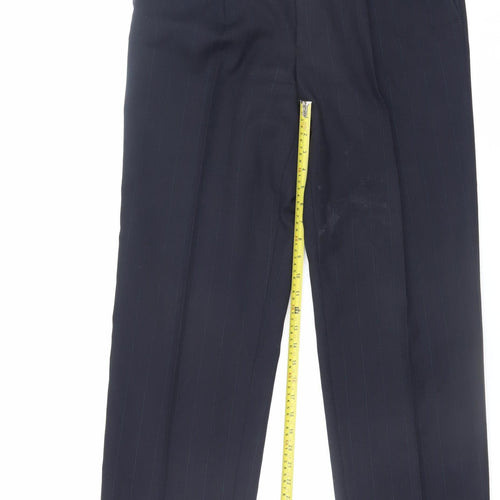 Varteks International Men's Navy Dress Pants Size 42 Regular Wool Blend