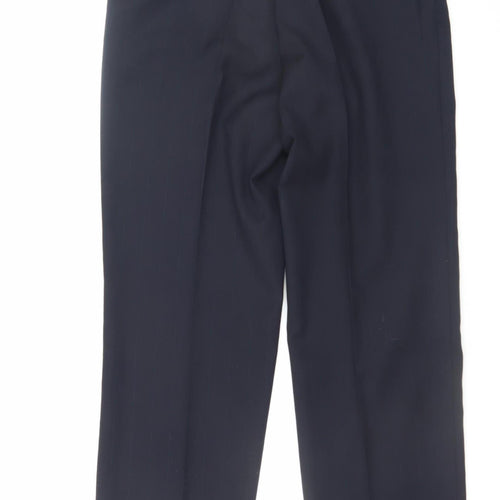 Varteks International Men's Navy Dress Pants Size 42 Regular Wool Blend