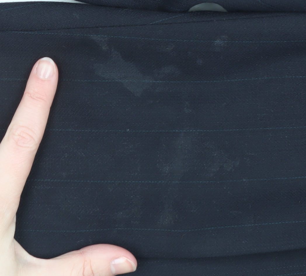 Varteks International Men's Navy Dress Pants Size 42 Regular Wool Blend