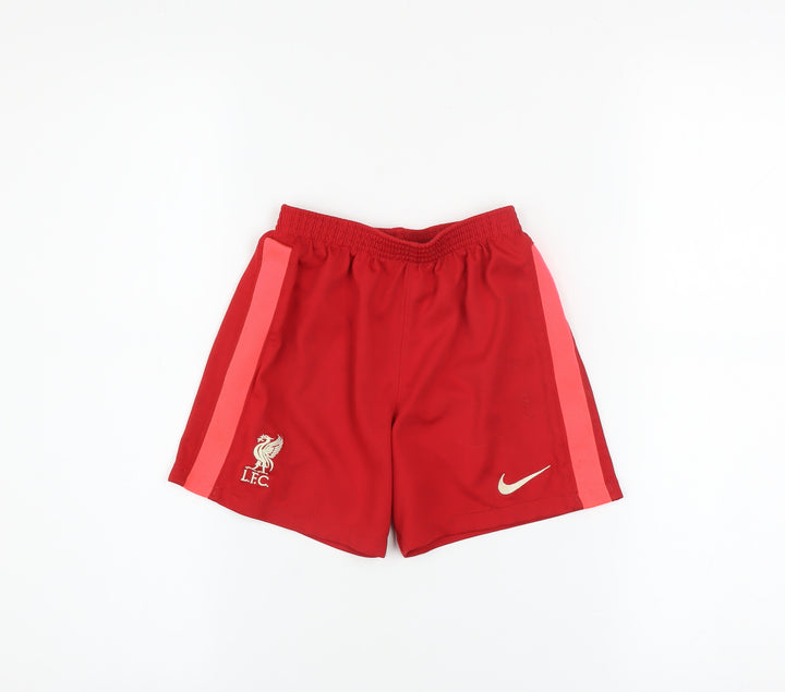 Nike Boys Red Liverpool FC XL Athletic Shorts 122-128cm Polyester