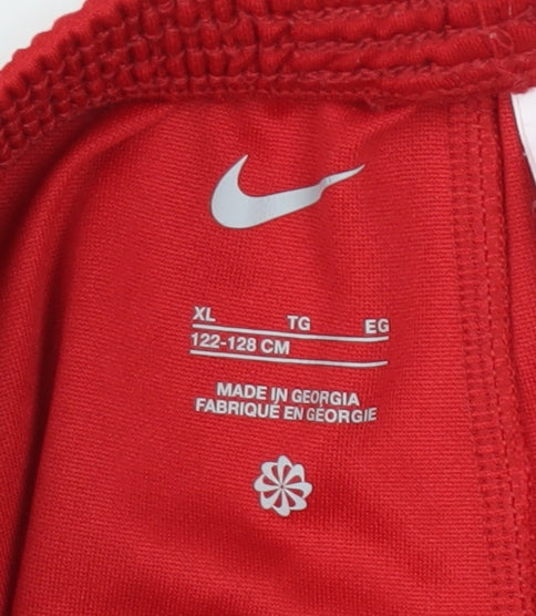 Nike Boys Red Liverpool FC XL Athletic Shorts 122-128cm Polyester