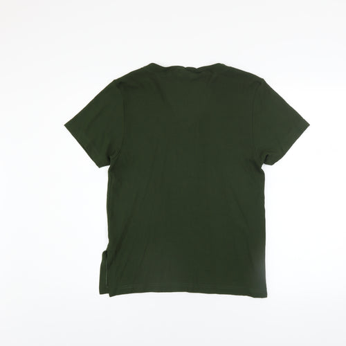 Kaliko Women’s Green V-Neck Short Sleeve Viscose T-Shirt M
