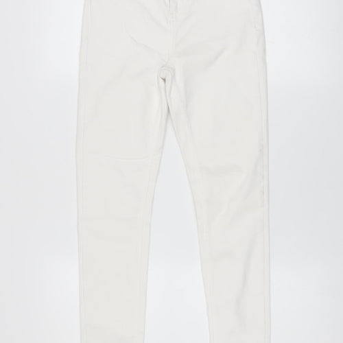 Superdry Womens White Skinny Stretch Jeans Size 26 Slim Fit