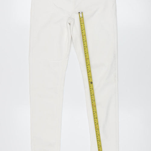 Superdry Womens White Skinny Stretch Jeans Size 26 Slim Fit