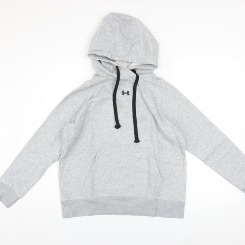 Under Armour Men’s Grey Pullover Hoodie Size S Relaxed Fit Fleece