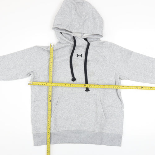 Under Armour Men’s Grey Pullover Hoodie Size S Relaxed Fit Fleece