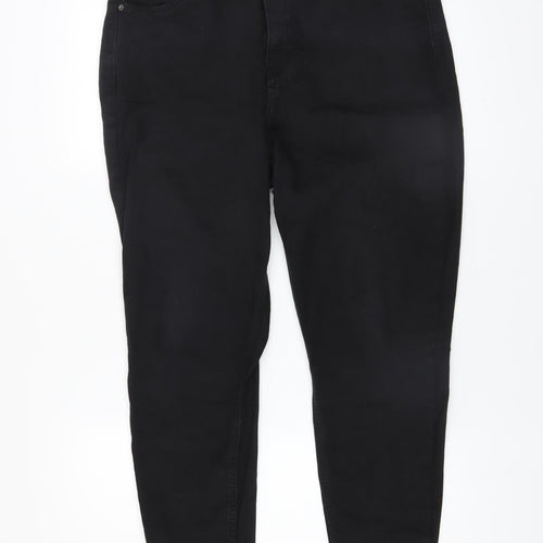 Topshop Jamie Women's Black Skinny High Rise Jeans Size 16