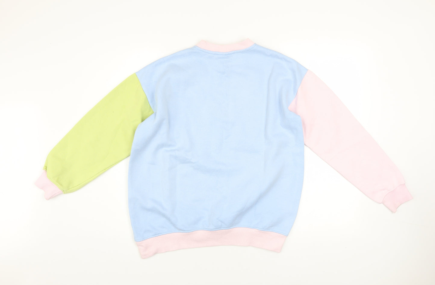 Daisy Street Womens Multicoloured Crew Neck Pullover Sweatshirt UK 6