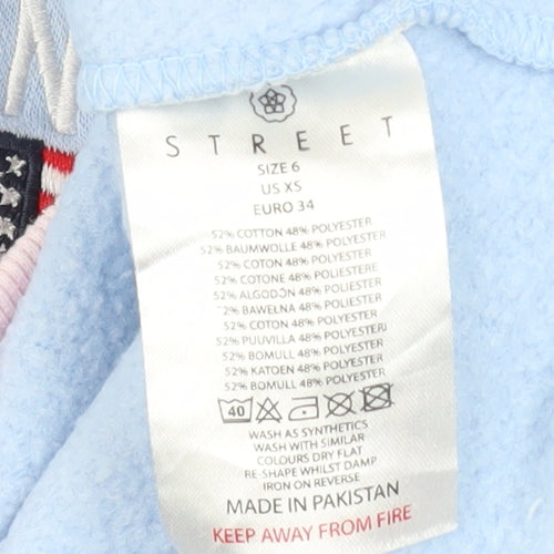 Daisy Street Womens Multicoloured Crew Neck Pullover Sweatshirt UK 6