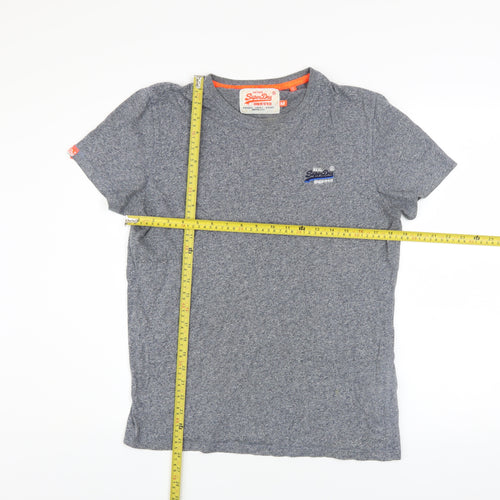 Superdry Men's Grey Cotton Crew Neck Short Sleeve T-Shirt M