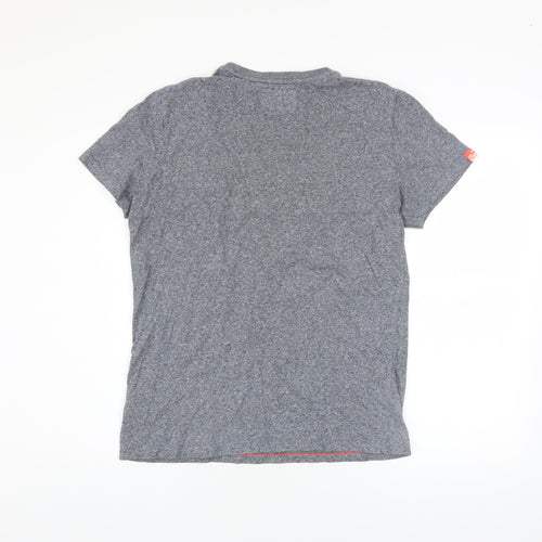 Superdry Men's Grey Cotton Crew Neck Short Sleeve T-Shirt M