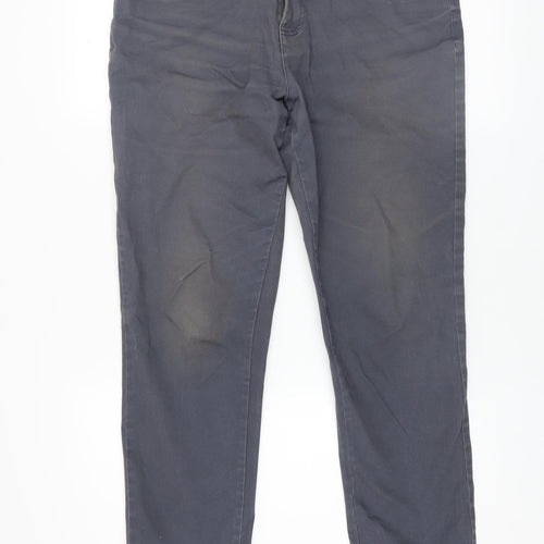 Easy Slim Fit Men's Grey Denim Jeans 32S Straight Leg