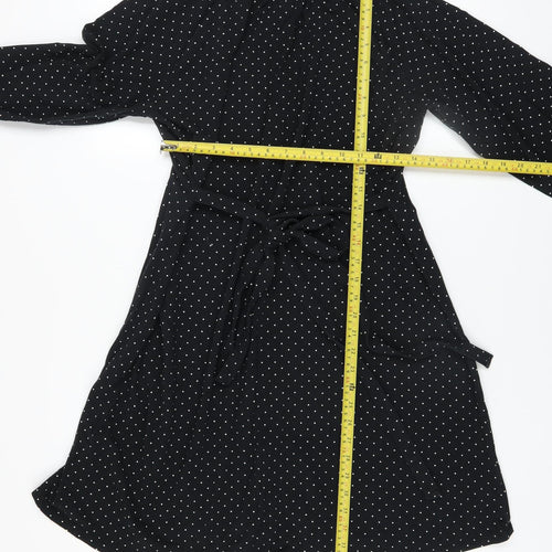 Topshop Women Black Polka Dot Maternity Shift Dress Size 12
