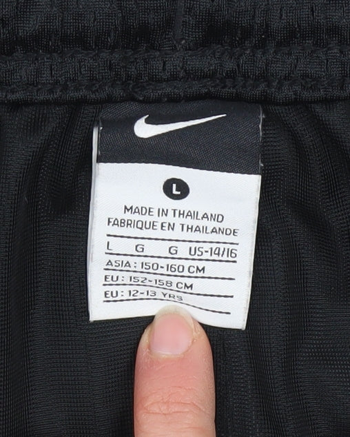 Nike Boys Black 12-13 Years Athletic Mesh Sports Shorts