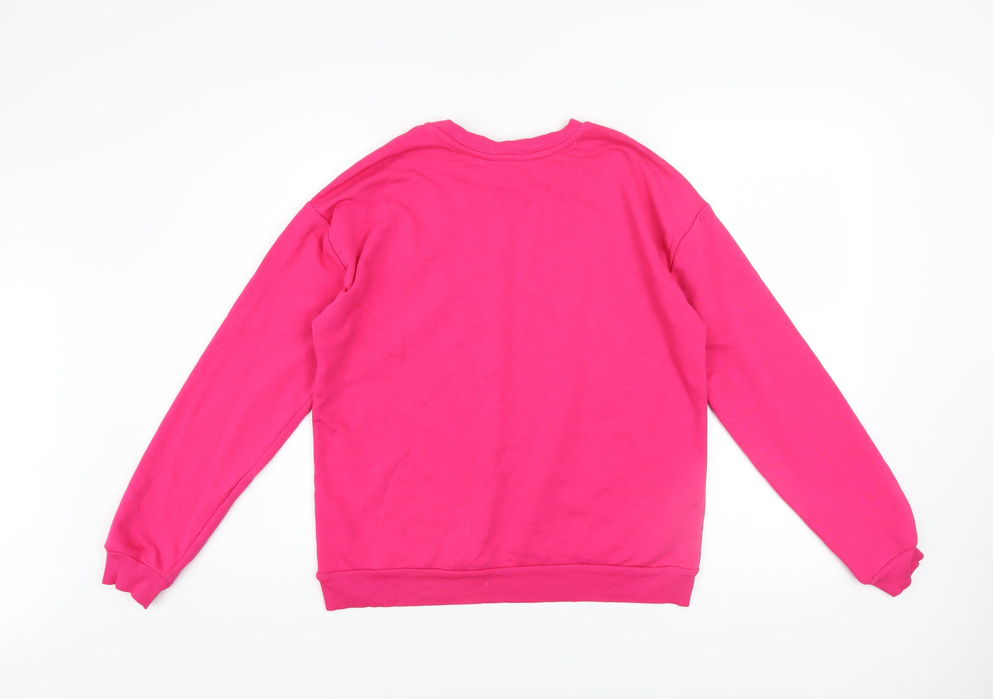 Lipsy London Womens Pink Animal Print Pullover Sweatshirt Size M