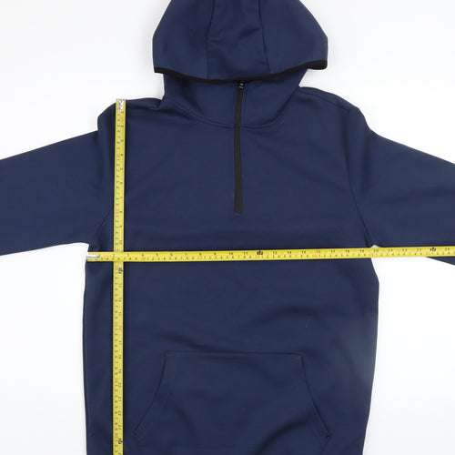 WORKOUT Men's Blue 1/2 Zip Hoodie Size M Regular Fit