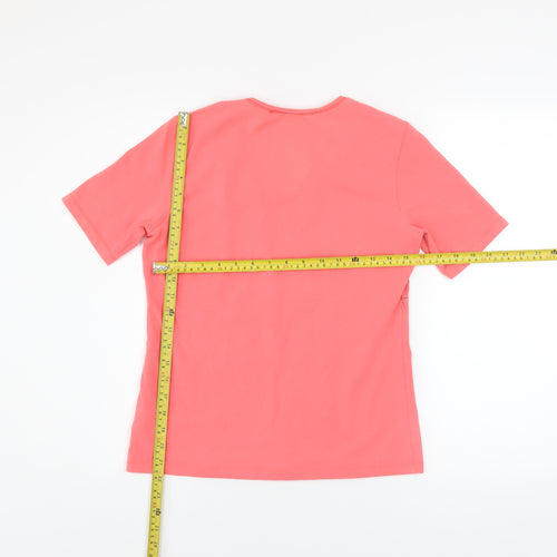 Betty Barclay Women’s Pink Travel Print Jersey T-Shirt Size 12