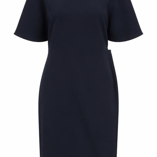 Warehouse Women’s Black Belted Wrap Dress Size 6 Half Sleeve