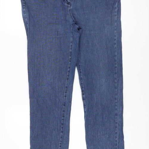 J.McLaughlin Women’s Blue Straight Leg Stretch Denim Jeans Size 14