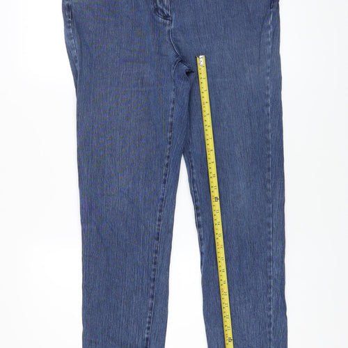 J.McLaughlin Women’s Blue Straight Leg Stretch Denim Jeans Size 14