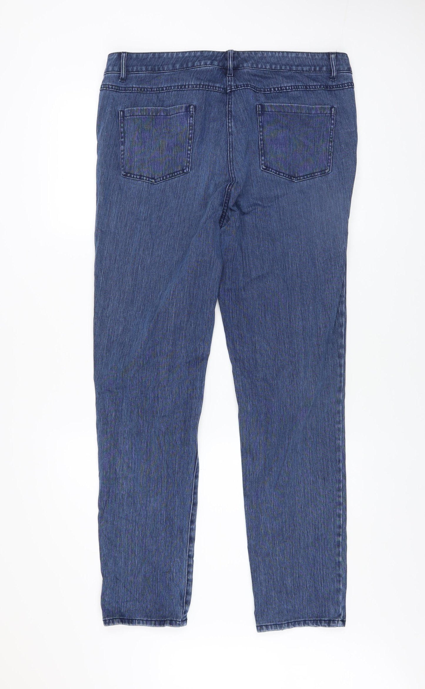 J.McLaughlin Women’s Blue Straight Leg Stretch Denim Jeans Size 14