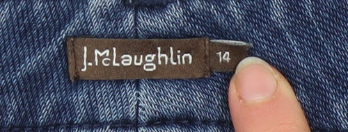 J.McLaughlin Women’s Blue Straight Leg Stretch Denim Jeans Size 14
