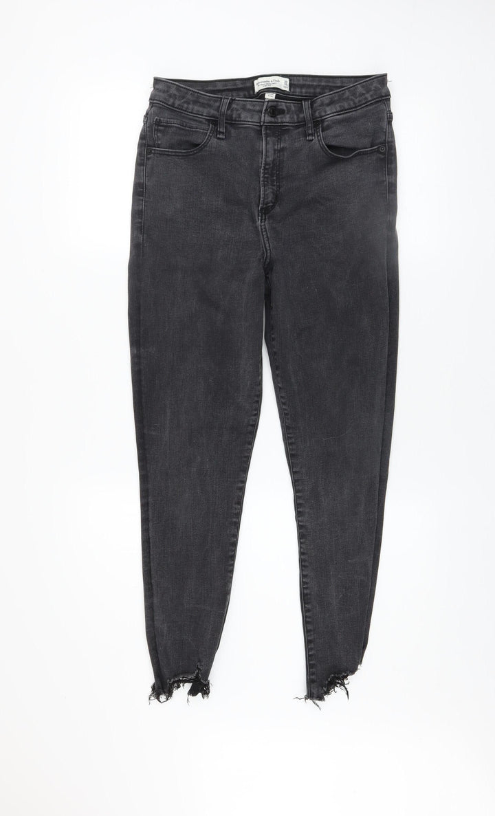 Abercrombie & Fitch Women's Black Size 10 High Rise Super Skinny Ankle Jeans