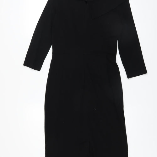 Wallis Women’s Black Off Shoulder Sheath Dress Size 8