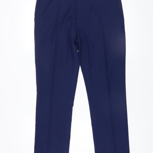 Next Men's Blue Dress Pants Trousers 34W 29L Regular Fit