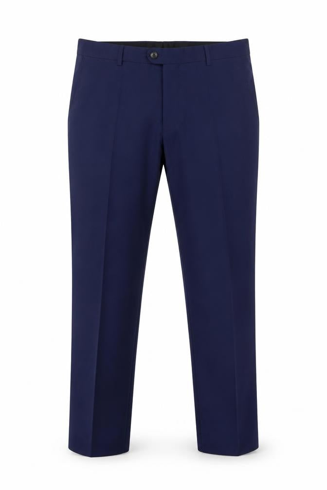 Front view of Next Men's Blue Dress Pants Trousers 34W 29L Regular Fit