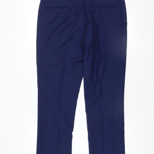 Next Men's Blue Dress Pants Trousers 34W 29L Regular Fit