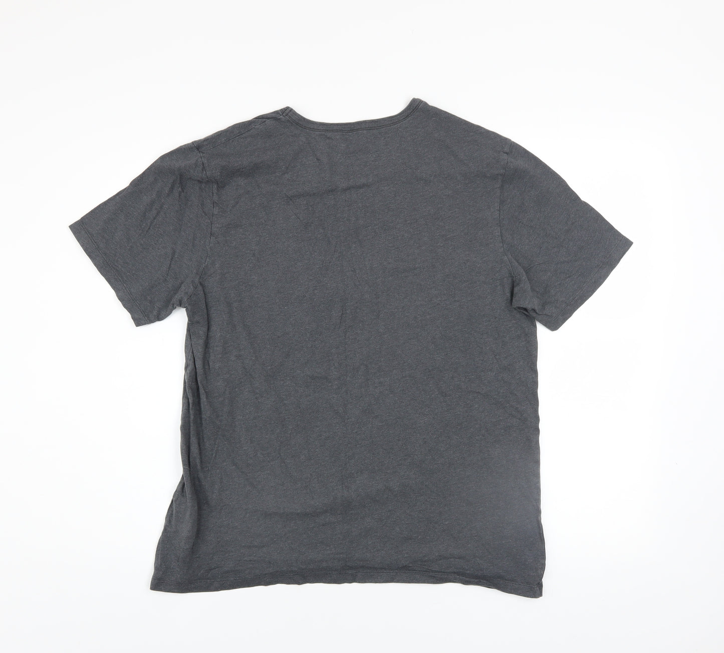 Hugo Boss Men's Grey Cotton Crew Neck Short Sleeve T-Shirt L