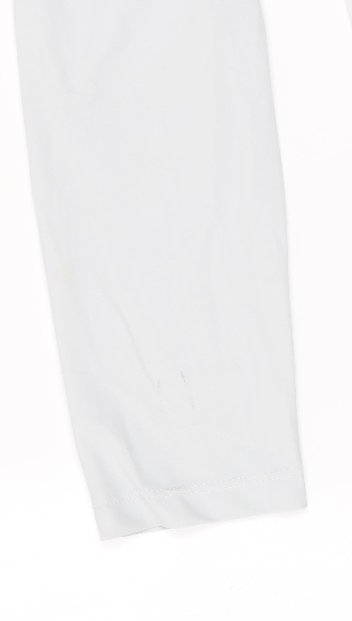 Vetono Women’s White Long Lightweight Buttoned Rain Coat L