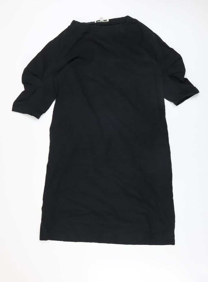 Carolyn Donnelly The Edit Women's Black Cotton Shift Dress Size S