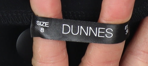Dunnes Women's Black Size 8 Stretch Jegging Trousers